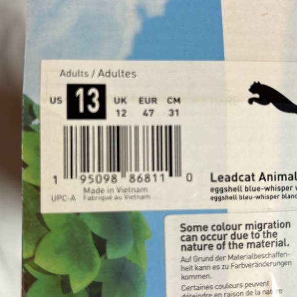 Puma Leadcat Animal Crossing size 13 slides - Picture 5 of 5